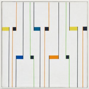 Ritmos cromáticos, 1947. Óleo sobre tela, 70 × 70 cm. Colección particular