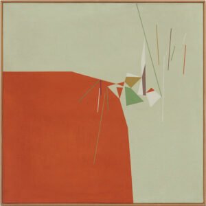 Formas y líneas en el plano, 1953. Óleo sobre tela, 103 × 103 cm. Colección particular