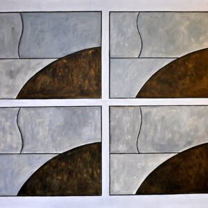 Paisajes, 1992. Acrílico sobre tela, 110 × 130 cm. Colección particular
