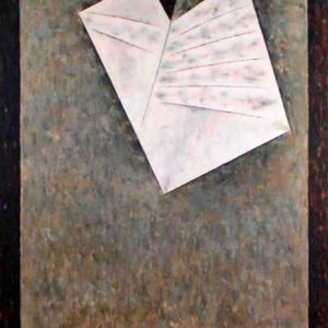 Efigie interrumpida, 1974. Acrílico sobre tela, 155 × 120 cm. Colección particular