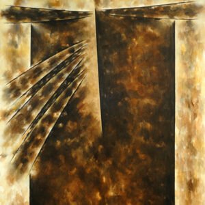 Efigie elocuente, 1970. Acrílico sobre tela, 150 × 100 cm. Colección Museo Nacional de Bellas Artes, Buenos Aires