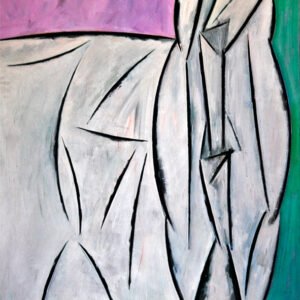 Efigie. Acrílico sobre tela, 1983. 130 × 110 cm. Colección particular
