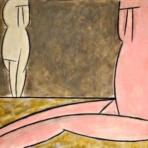 Nuevas efigies, 1991. Acrílico sobre tela, 80 × 100 cm. Colección particular