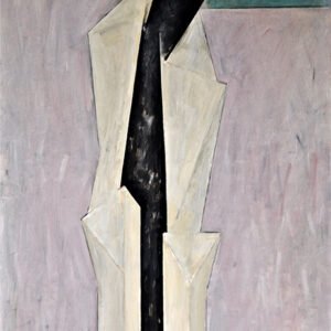 Efigie sobre fondo rosa, 1979. Acrílico sobre tela, 150 × 100 cm. Colección particular