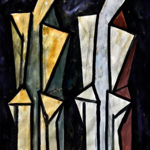 Sin título, 1980-83. Acrílico sobre papel, 50 × 35 cm. Colección particular