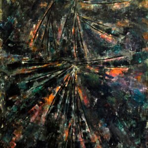 Sin título, c. 1967. Óleo sobre tablero aglomerado, 51 × 38 cm. Colección particular