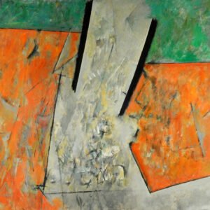 Simulacro, 1976. Acrílico sobre tela, 109,5 × 130 cm. Colección Museo Nacional de Bellas Artes