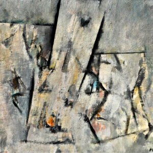 Sin título (Simulacro), 1977. Acrílico sobre tablero aglomerado, 34 × 44 cm. Colección particular