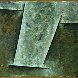 Simulacro, 1979. Acrílico sobre tela, 50 × 65 cm. Colección particular