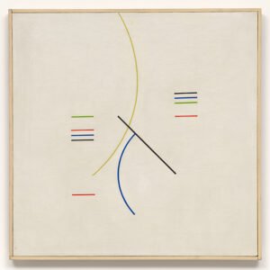 Sin título, de la serie Curvas y rectas, 1948. Óleo sobre tela, 70,5 × 70,5 cm. Colección Museum of Modern Art, Nueva York