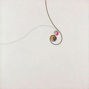 Tres temas tangentes, 1954. Óleo sobre tela, 100 × 100 cm. Colección particular