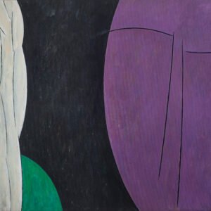 Interpolación, 1987. Acrílico sobre tela, 100 × 150 cm. Colección Ministerio de Relaciones Internacionales y Culto de Argentina