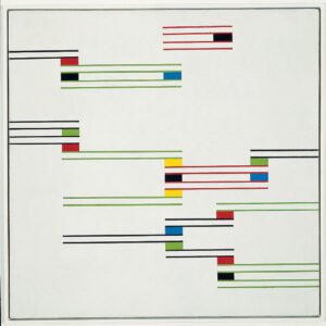 Ritmos cromáticos II, 1947. Óleo sobre tela, 69,8 × 70,1 cm. Colección Patricia Phelps de Cisneros