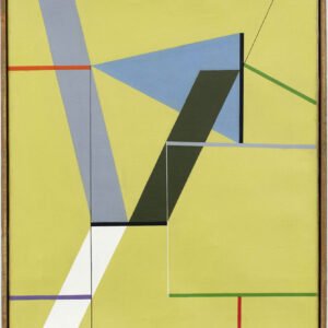 Estructura sobre fondo amarillo, 1950. Óleo sobre tela, 54,5 × 45 cm. Colección particular