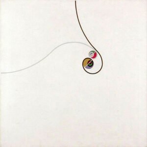 Tres temas tangentes, 1954. Óleo sobre tela, 100 × 100