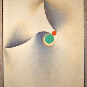 Líneas tangentes, 1955-56. Óleo sobre tela, 139 × 119 cm. Colección Museo Nacional de Bellas Artes, Buenos Aires