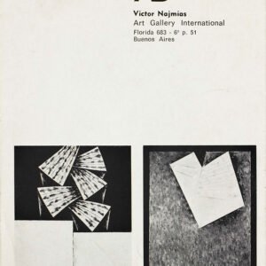 Invitación a la exposición de Alfredo Hlito en la galería Victor Najmías, 1976
