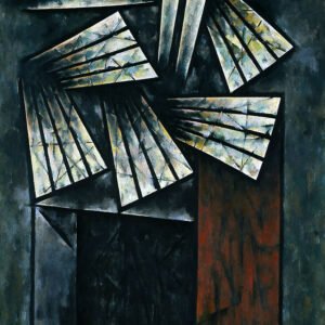 Efigie I, 1977. Acrílico sobre tela, 149,6 × 99,8 cm. Colección Blanton Museum of Art, Austin, Texas