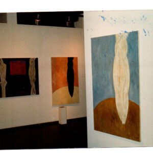 Vista de sala de la muestra en galería Del Retiro, Buenos Aires, 1987