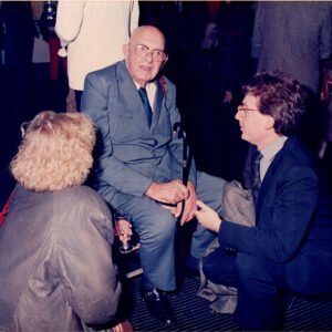 Festejo en casa de Julia Lublin por la inauguración de la retrospectiva en el MNBA, 1987