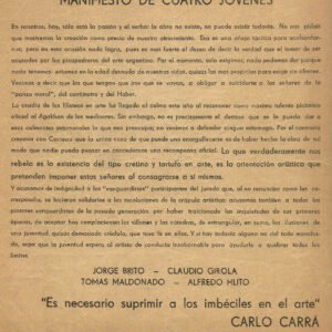 Manifiesto de cuatro jóvenes, 1942